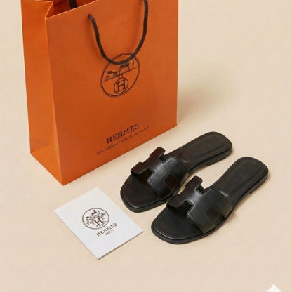 Bella Cross Slide Sandals – Flat Slip-On for Women